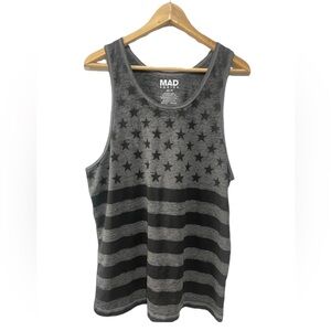Mad Engine Men’s ‎ American Flag Tank Top Sz Medium